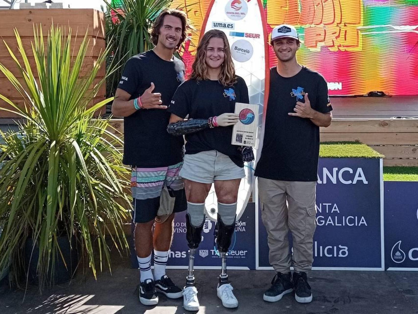 Sarah Almagro, atleta del Surf Adaptado.