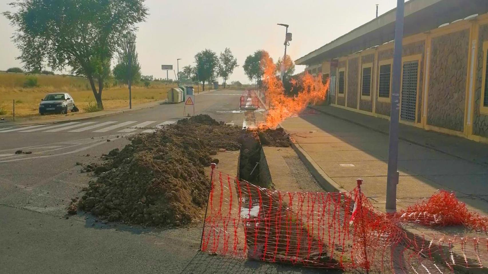 Escape de gas en una obra de Santa Marta
