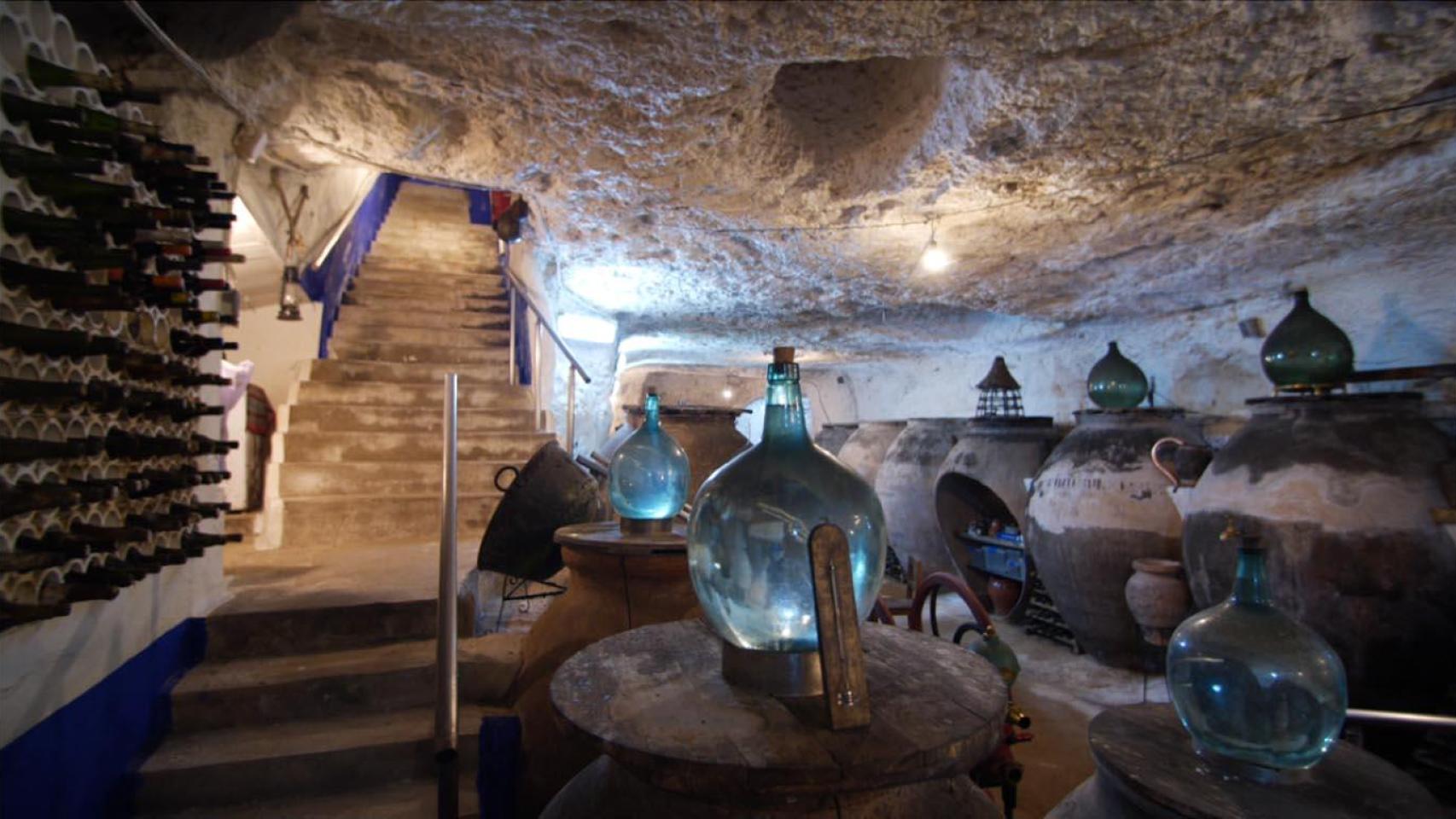 Una de las cuevas-bodegas de Tomelloso (Ciudad Real).