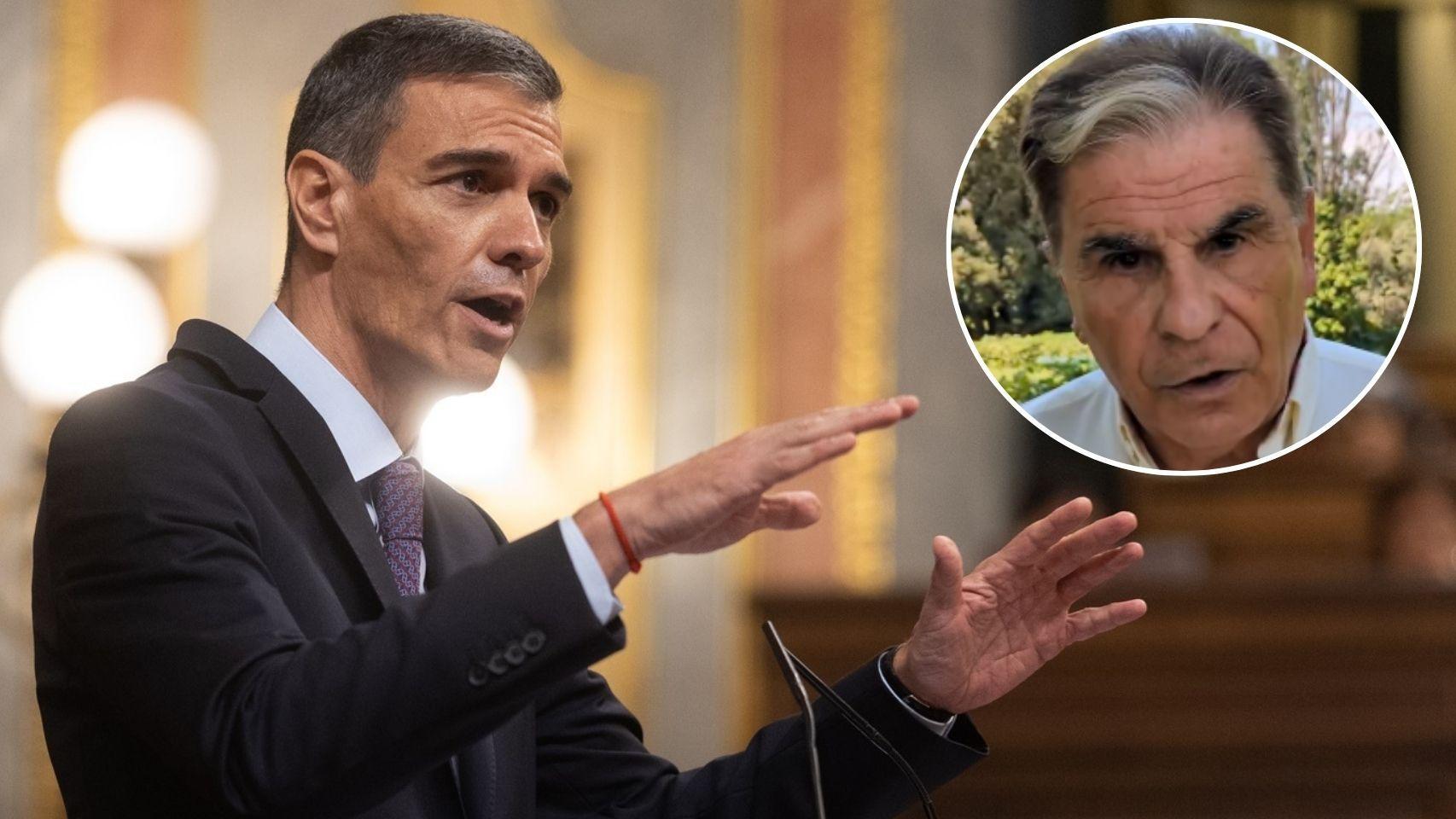 Pedro Ruiz en un fotomontaje junto a Pedro Sánchez