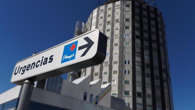 Señalización de Urgencias en el Hospital Universitario La Paz.