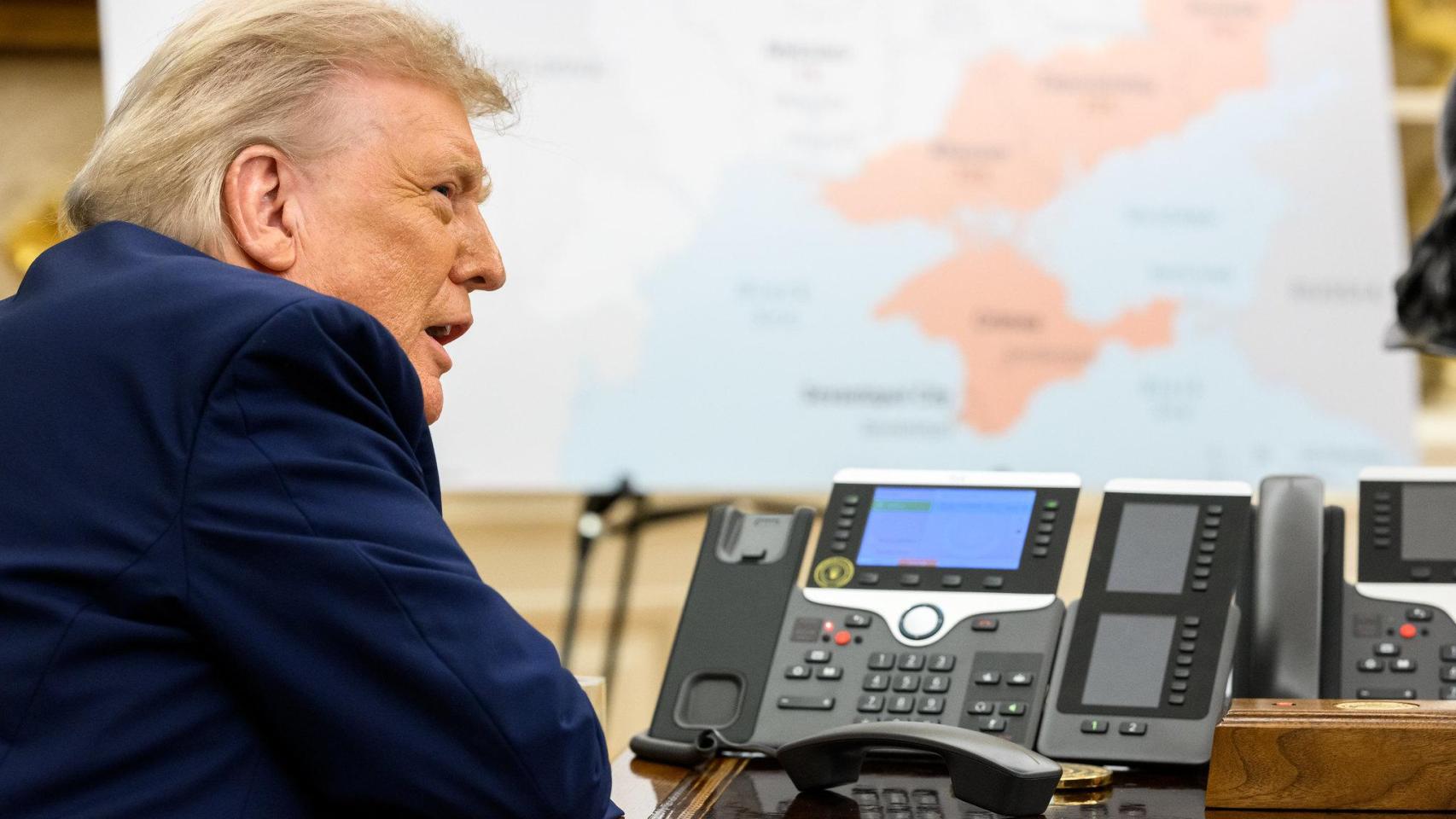El presidente de EEUU, Donald Trump, en el Despacho Oval de la Casa Blanca.
