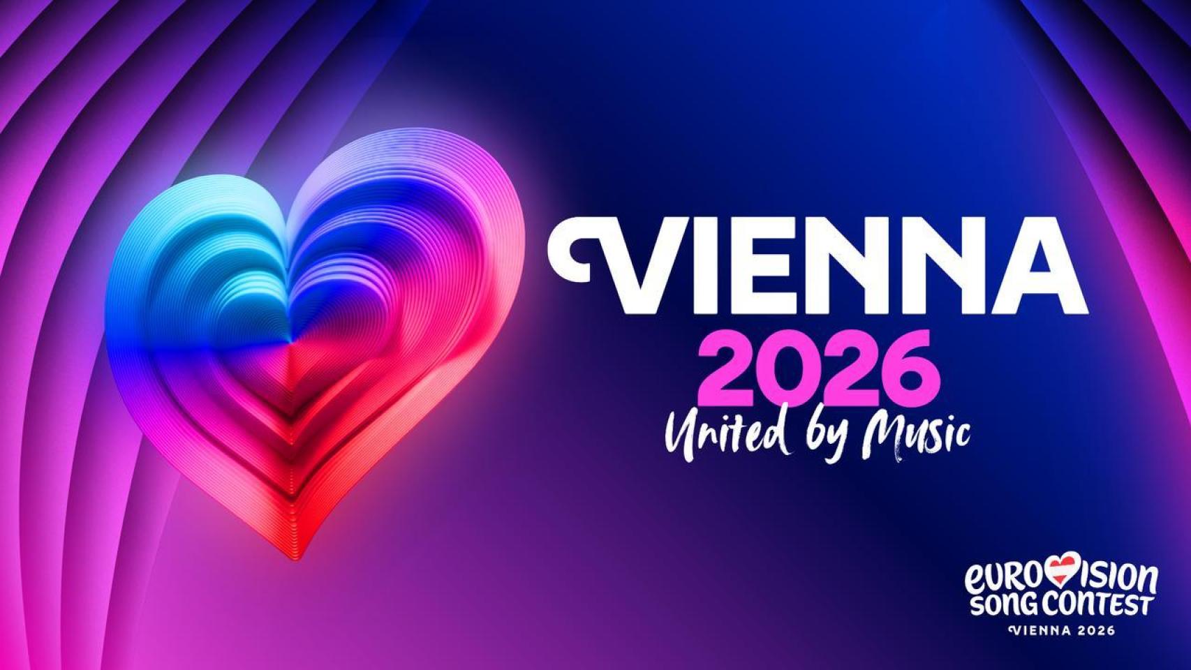 Logo oficial de Eurovisión 2026, que tendrá su sede en Viena.