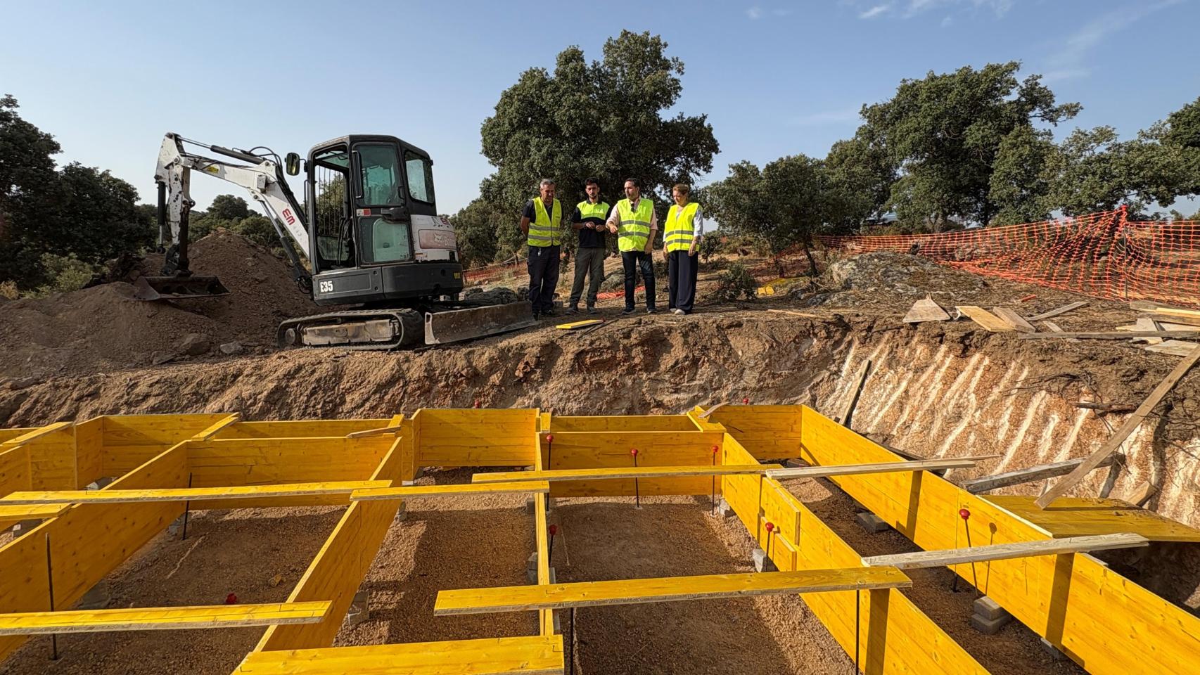 Obras en el Aula de la Naturaleza de 'El Borril'. Foto: Diputación de Toledo.
