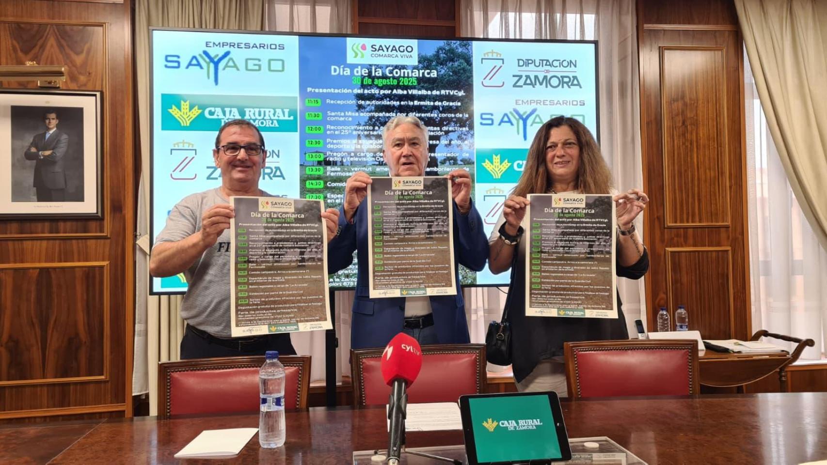 Presentación del Día de la Comarca de Sayago en Caja Rural de Zamora