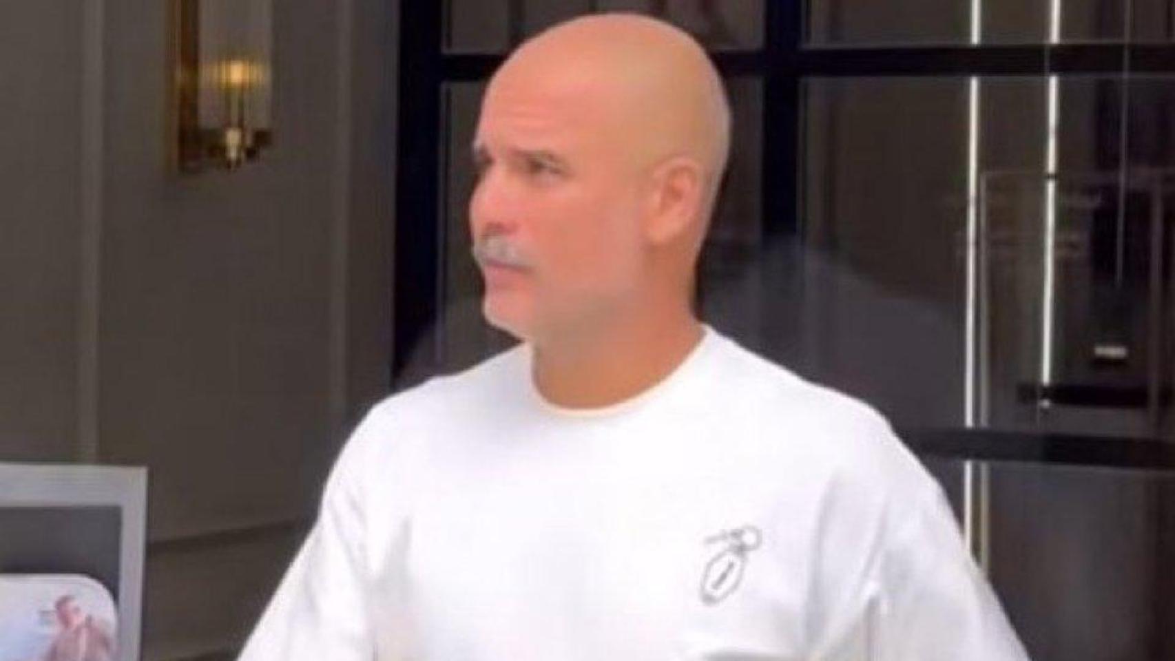 Pep Guardiola, con bigote.