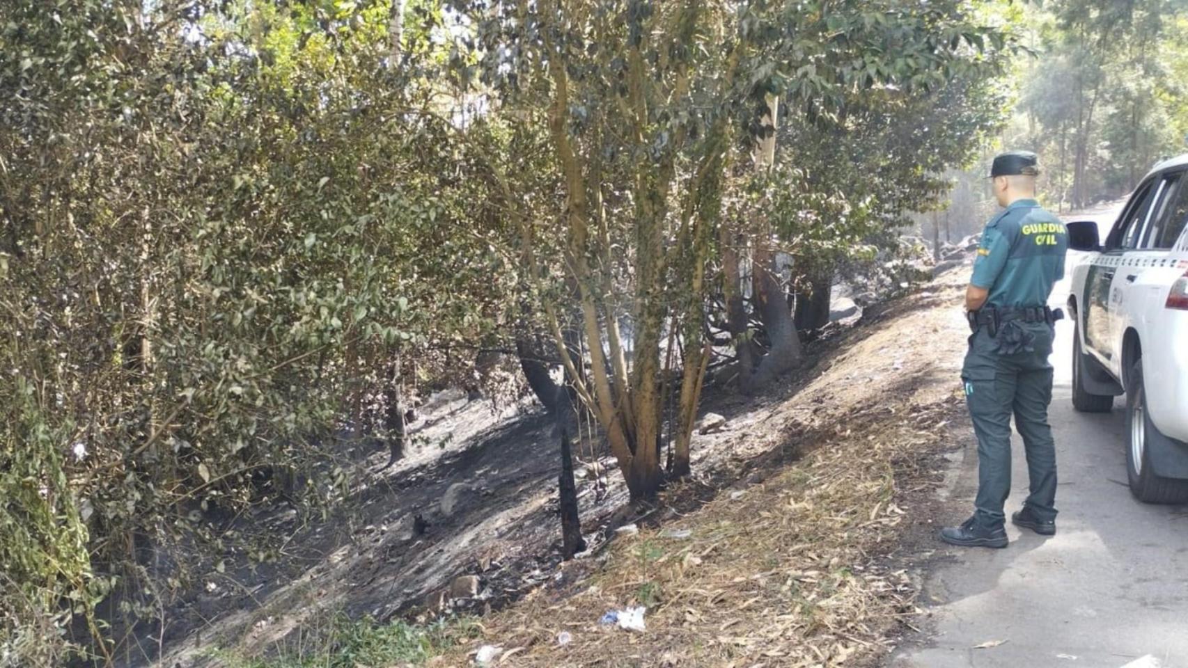 Incendio en Poio (Pontevedra).