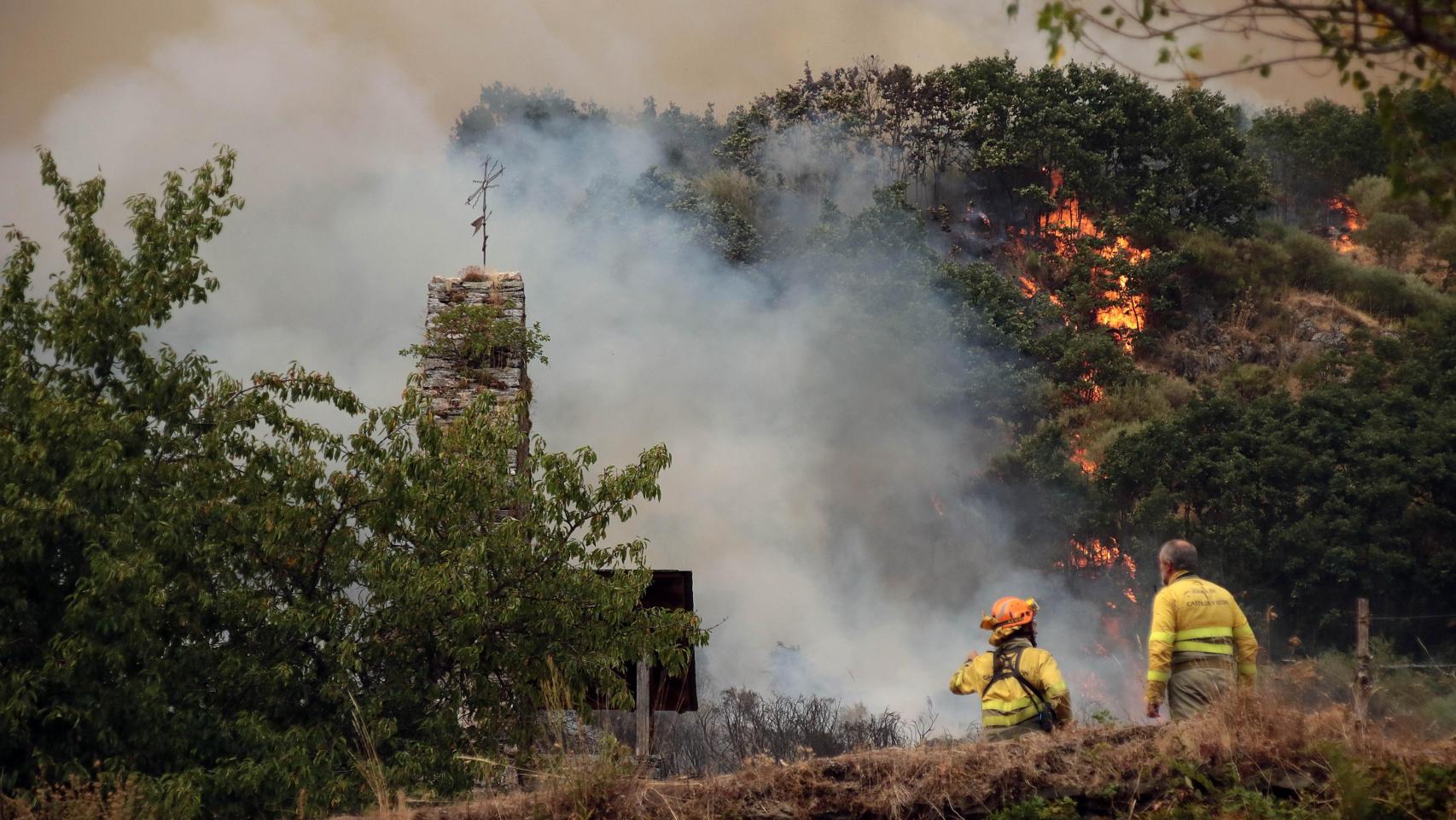 Imagen del incendio de Fasgar