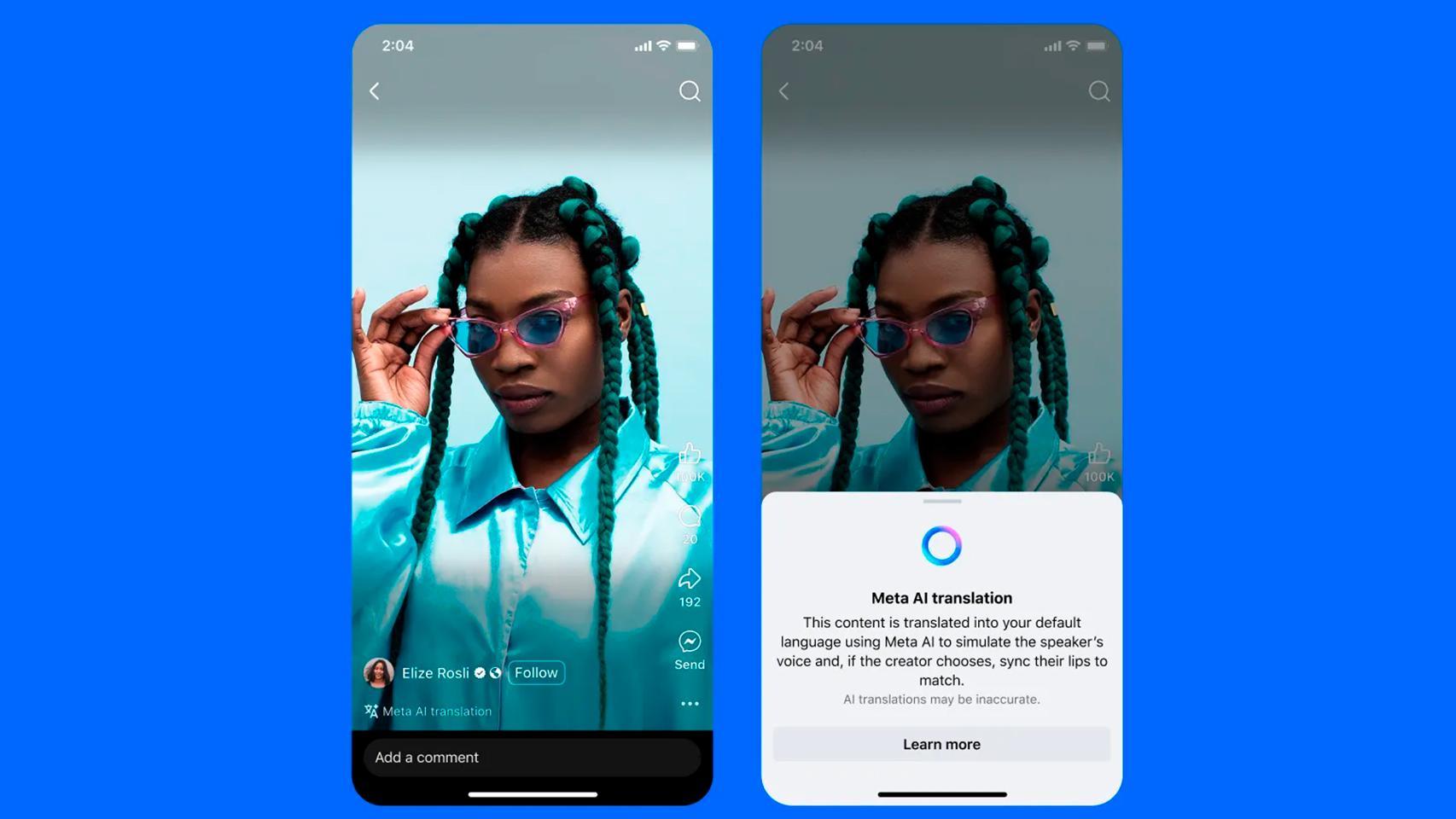 Doblaje con IA de Meta