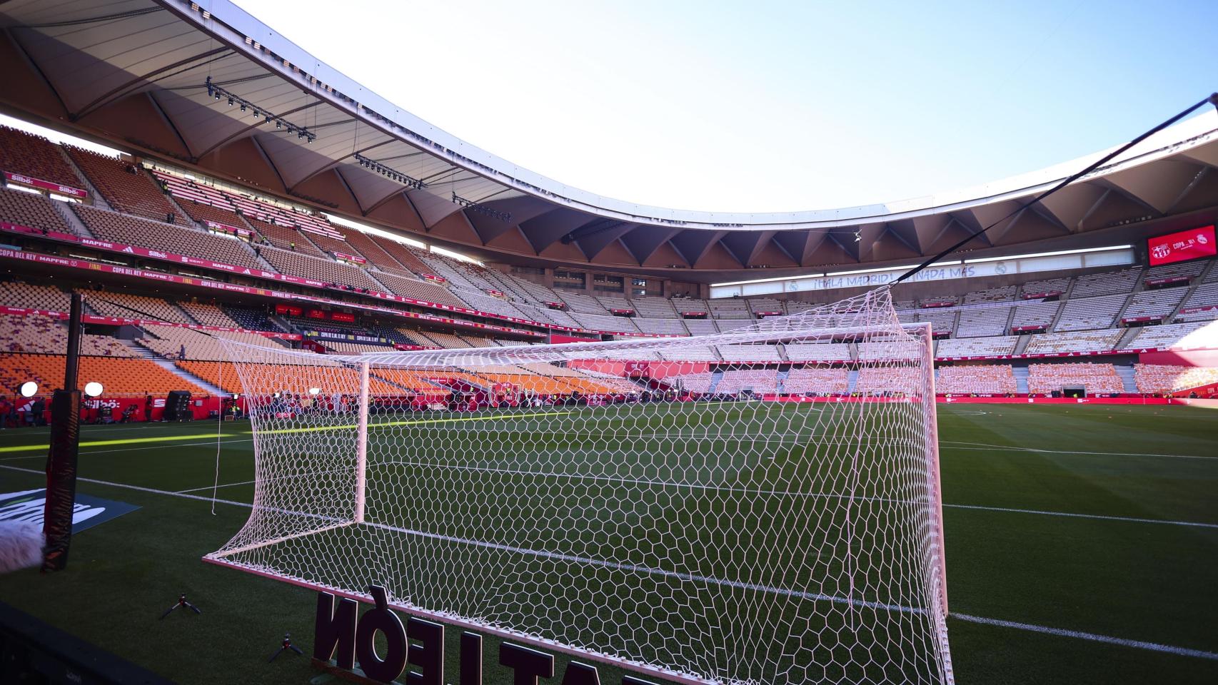 El estadio de La Cartuja, antes de la final de la Copa del Rey.