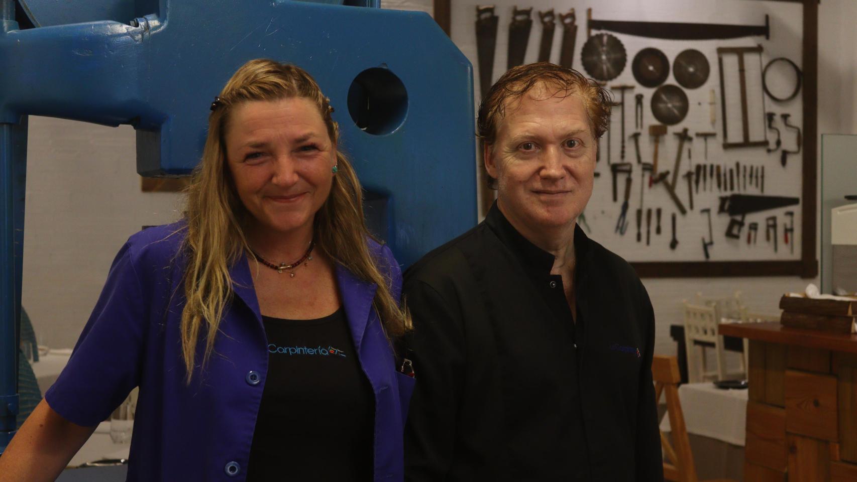 Elena Garmendia y Rafael Pérez, chefs y dueños de La Carpintería