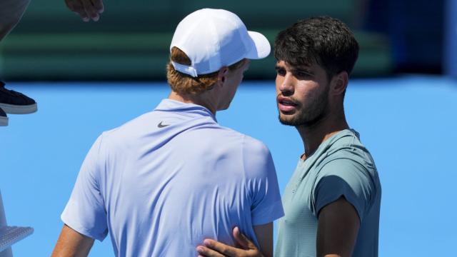 Alcaraz y Sinner, tras la final de Cincinnati.