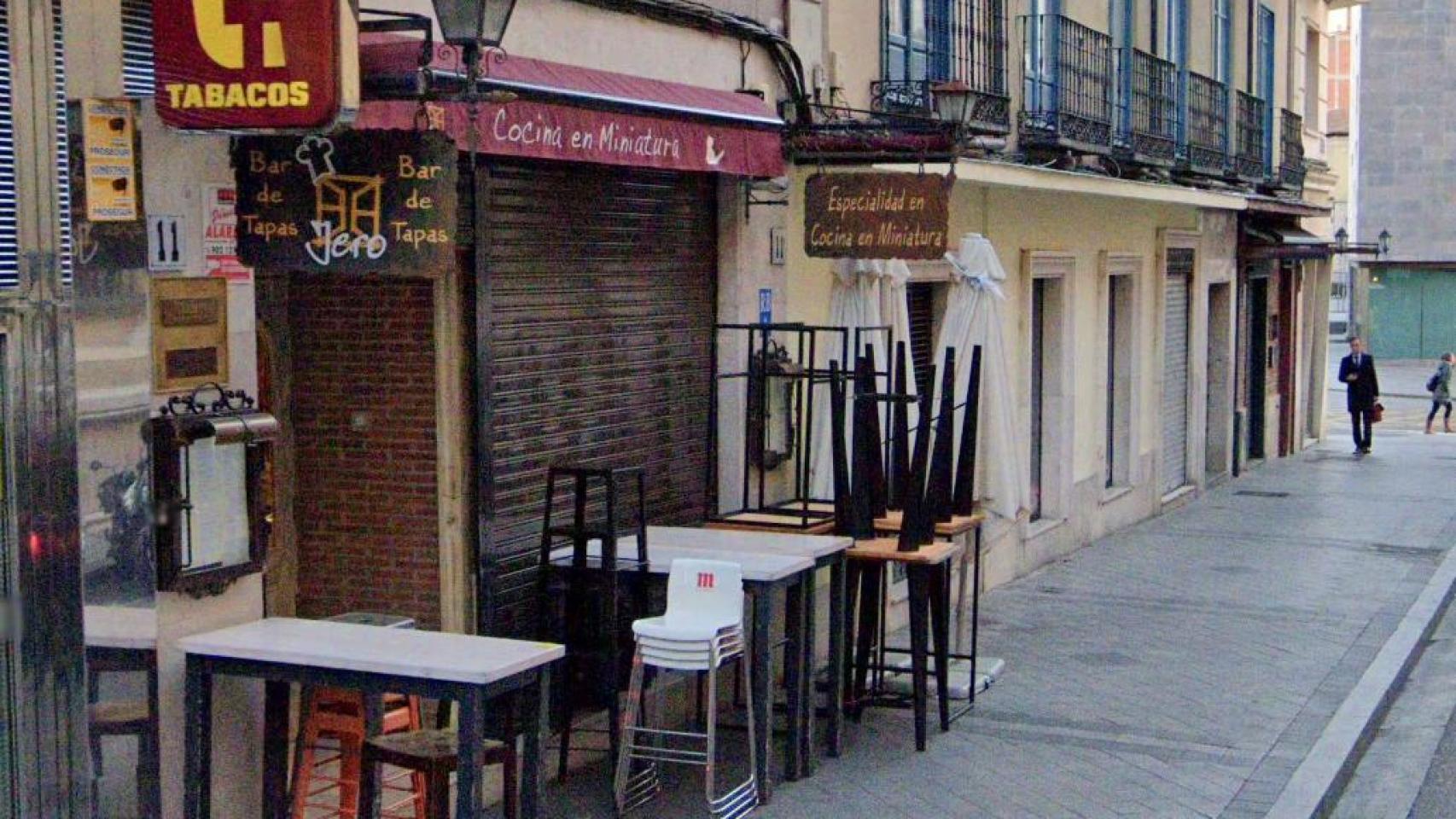Imagen de la entrada del restaurante Jero, en la calle Correos