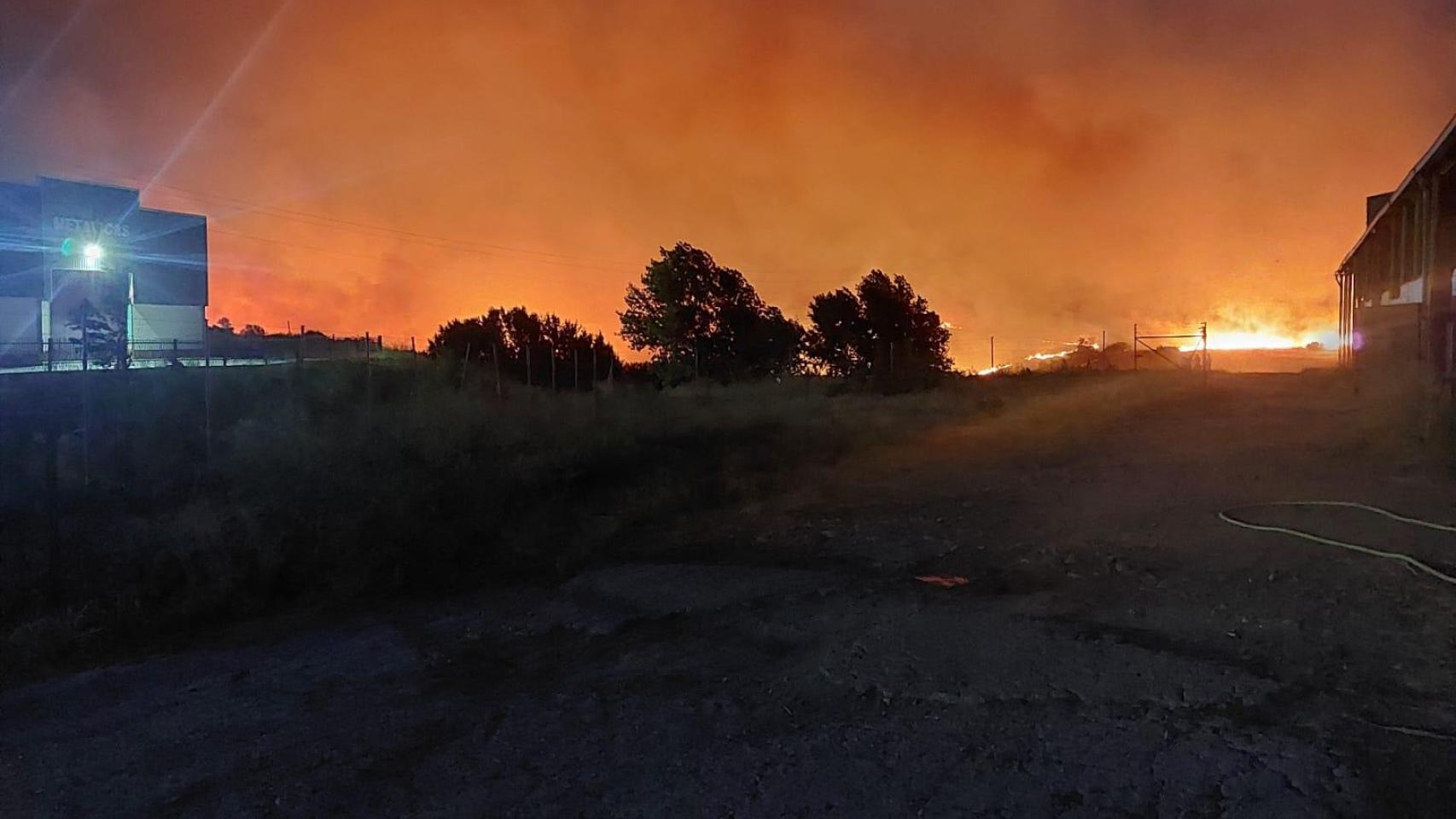 Incendio en Calera y Chozas. Foto: ASAJA.
