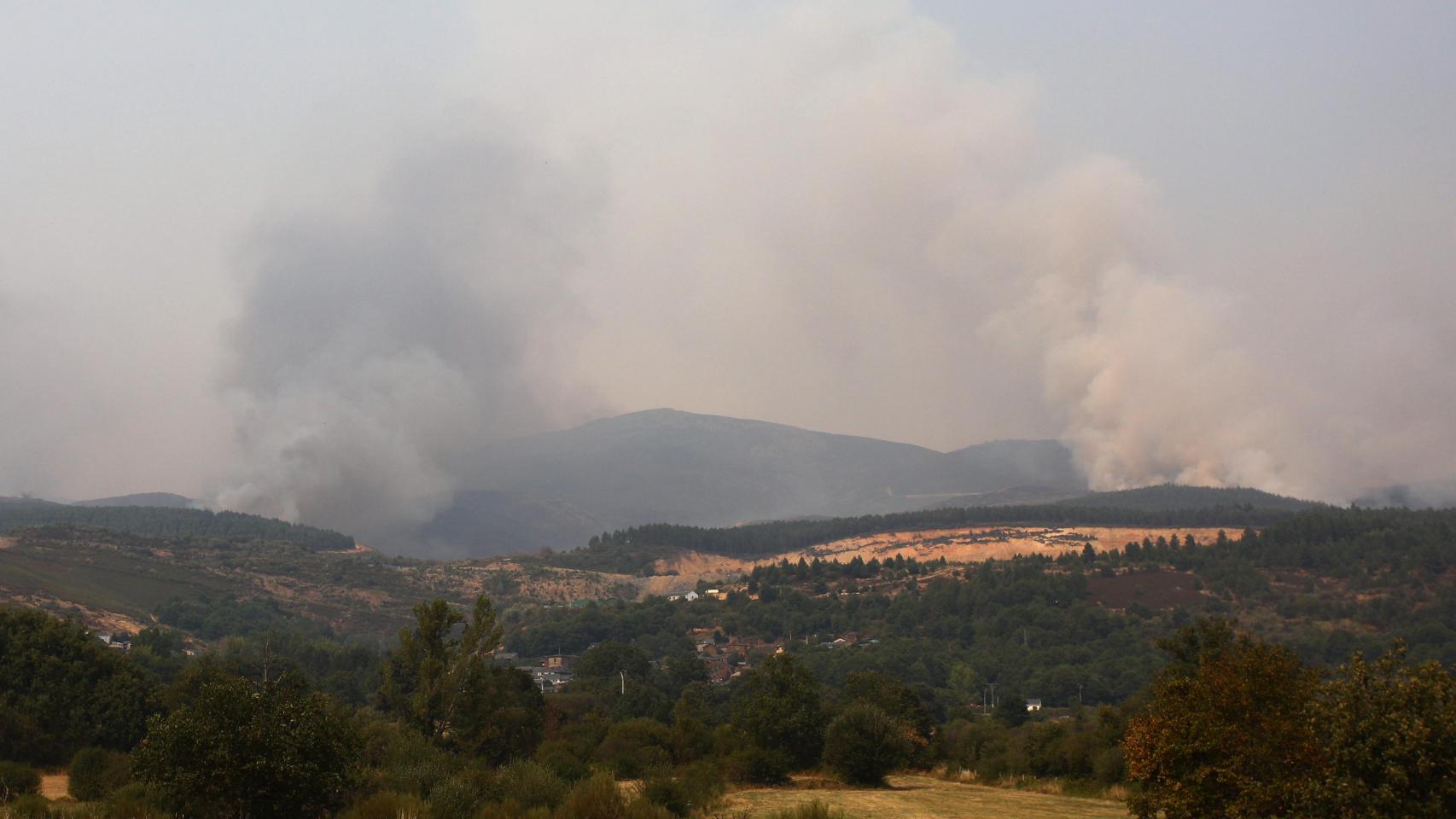 El incendio de Anllares del Sil (León)