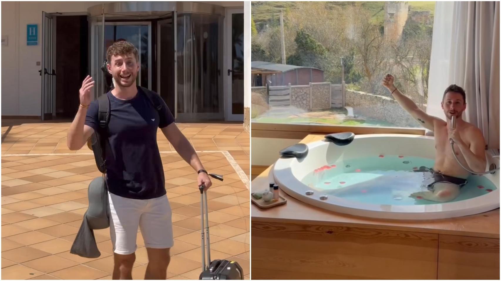 Javier Sobrino, probador de hoteles.