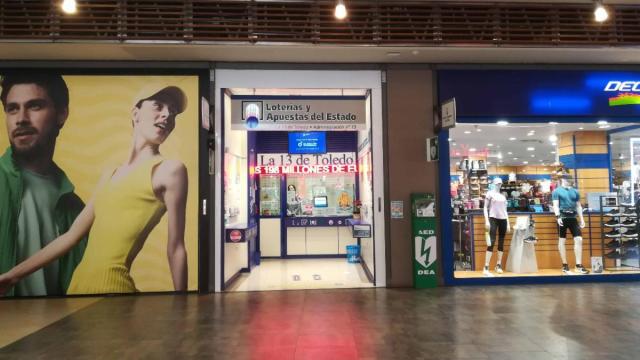 Administración de lotería del centro comercial Luz del Tajo en Toledo.
