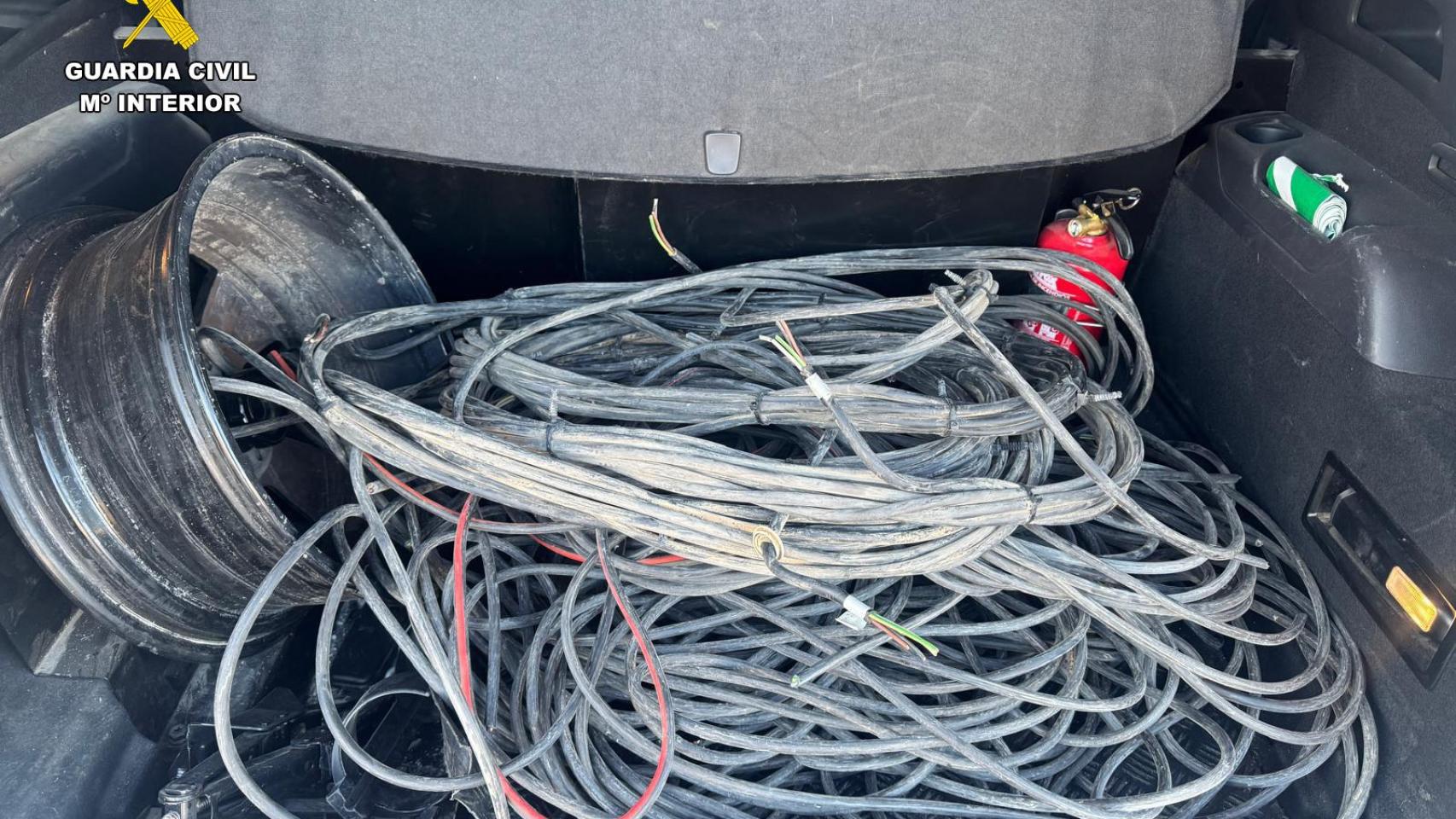 Cable de cobre robado durante estos meses en Teruel