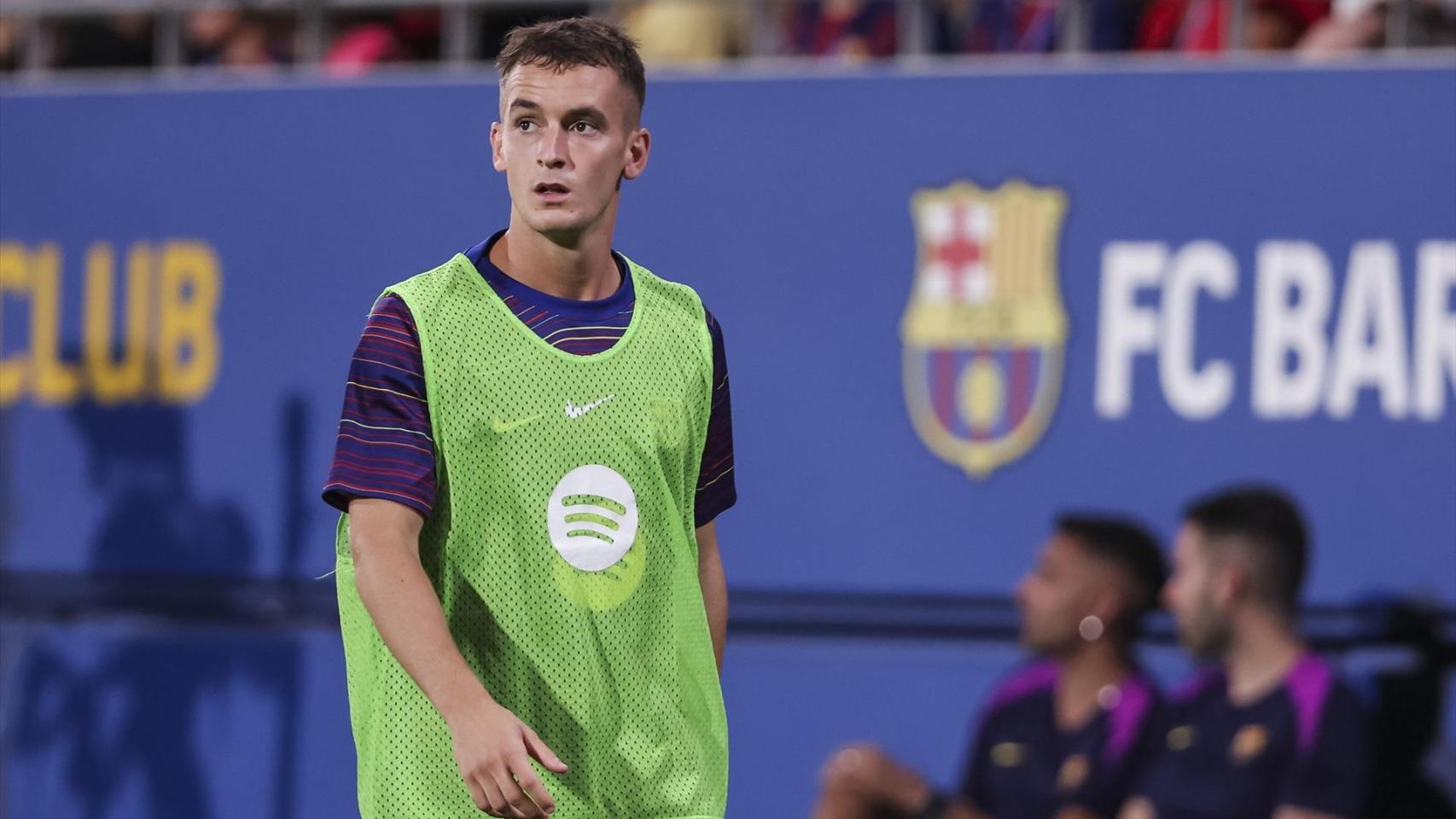 Marc Casadó, durante la celebración del trofeo Joan Gamper.