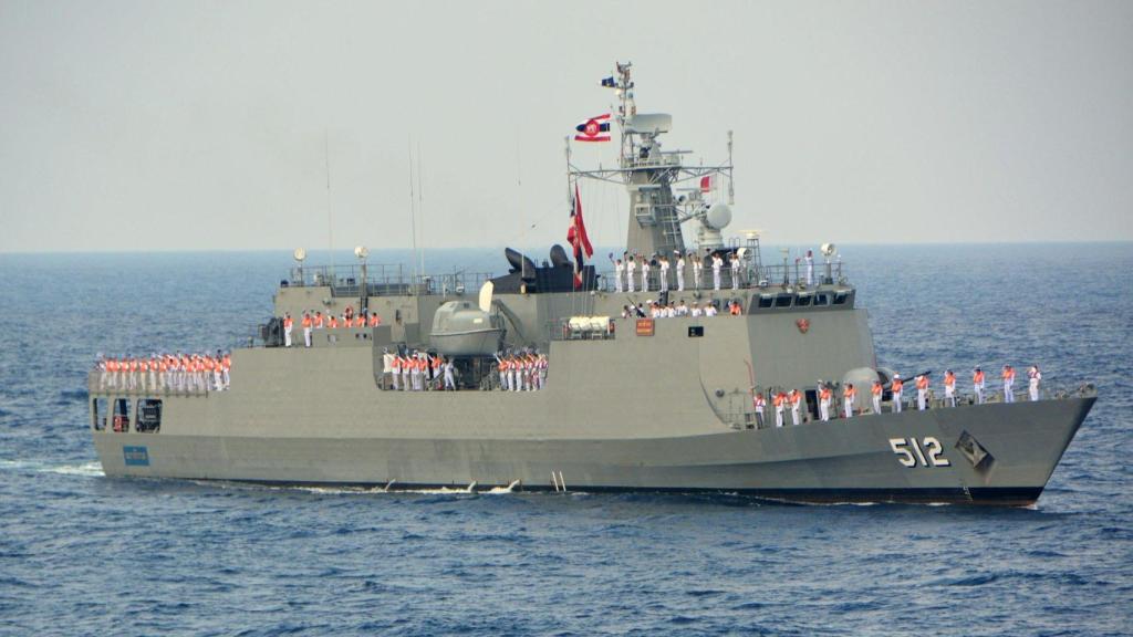 El patrullero tailandés HTMS Narathiwat durante el ejercicio MILAN 18