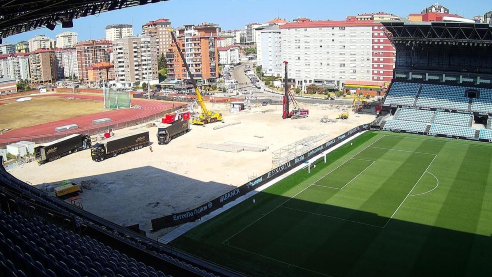 Así avanzan las obras de la grada de Gol de Balaídos: estarán operativas en febrero de 2027