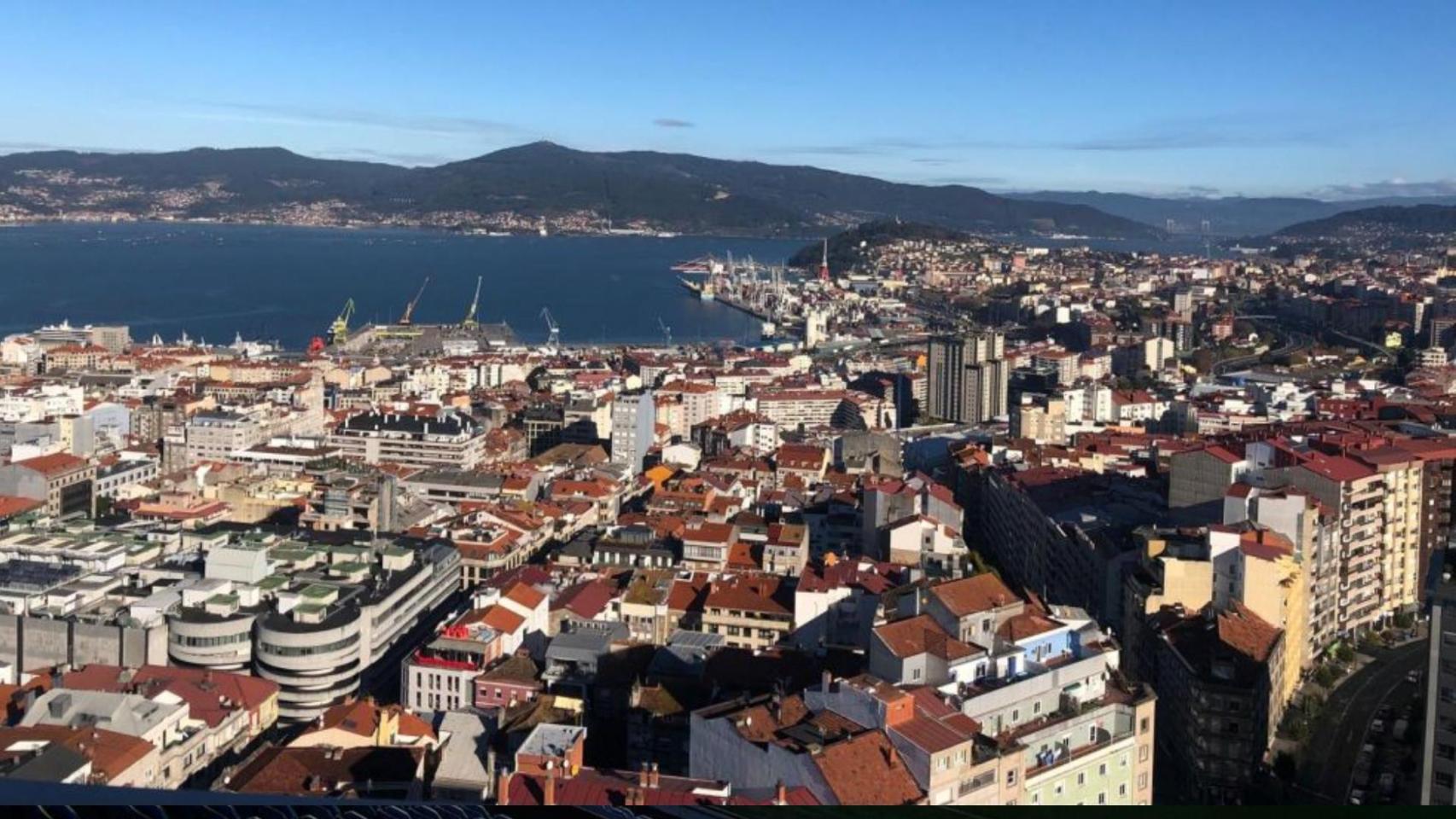 Vista de la ciudad de Vigo.