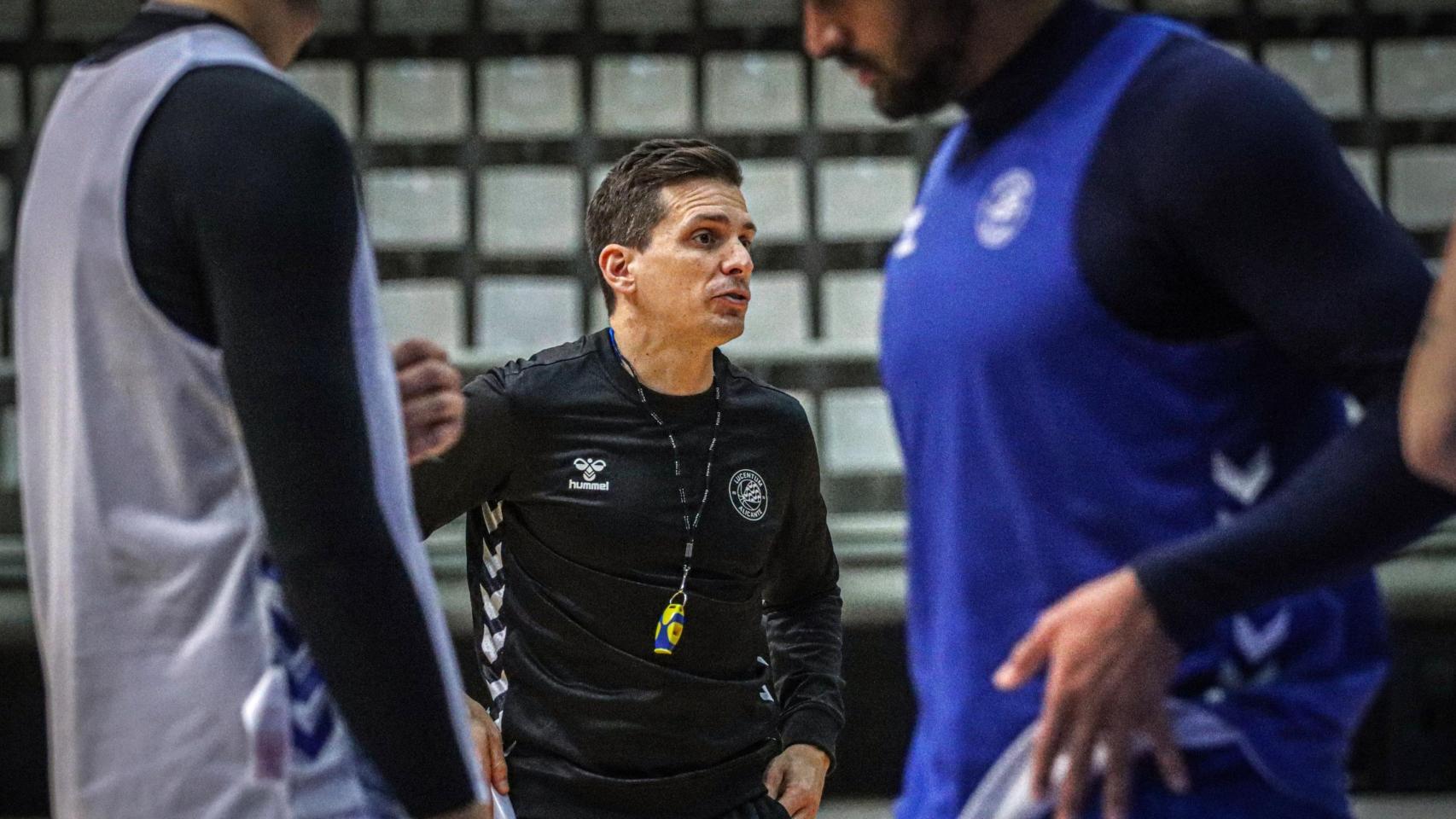Perelló, durante un entrenamiento de la última temporada.