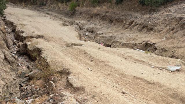 Estado de uno de los caminos que discurren por el término municipal de Méntrida.