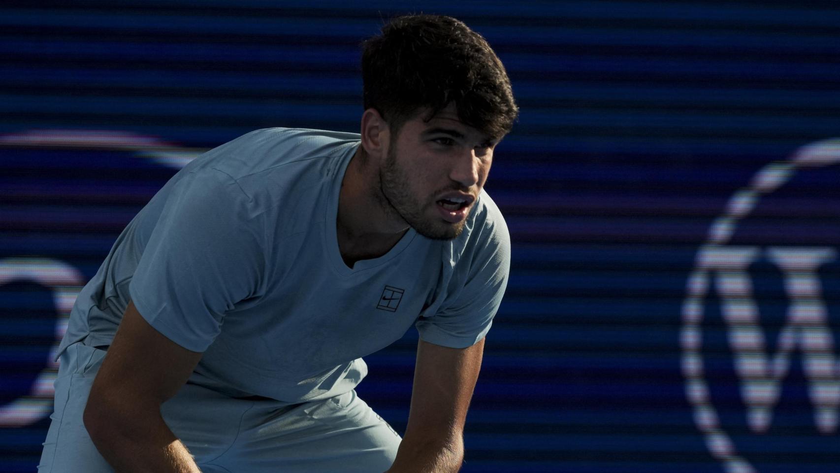 Alcaraz, durante el Masters 1.000 de Cincinnati.