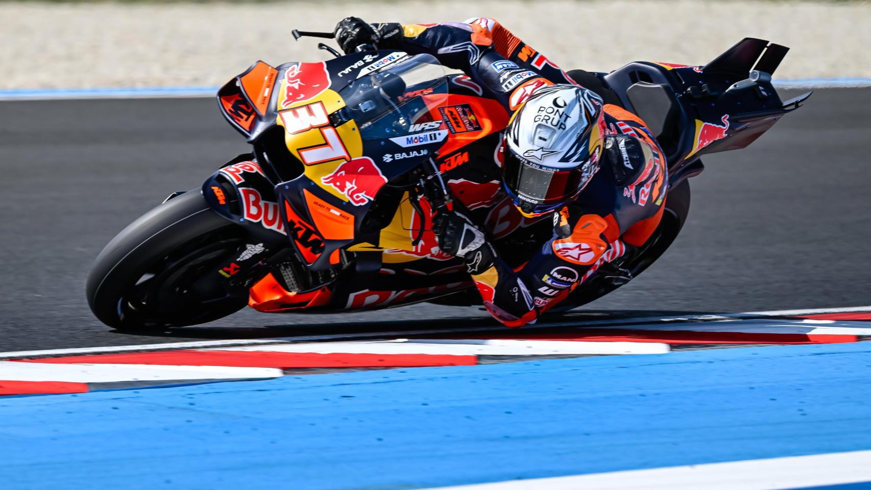 Pedro Acosta, durante la sesión de sábado del GP de Hungría.