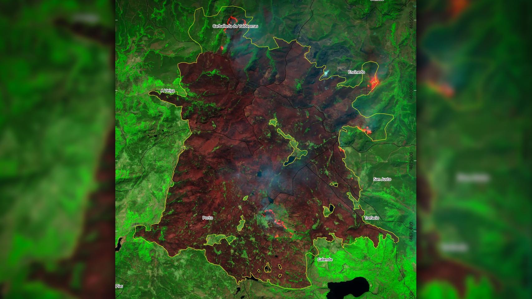 Más de 20.000 hectáreas arrasadas en Sanabria: el fuego devasta el 70 % del Parque Natural y deja a varios pueblos en riesgo