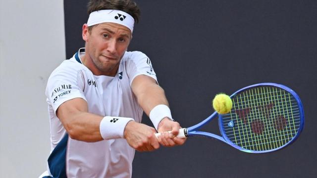 Casper Ruud, en un partido en Roland Garros.