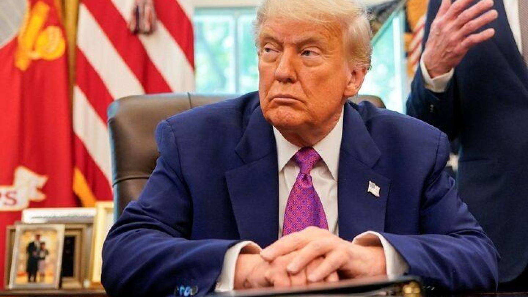 Donald Trump en el Despacho Oval de la Casa Blanca.