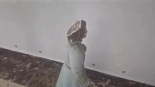 Destrozos en la iglesia de Yeles (Toledo).