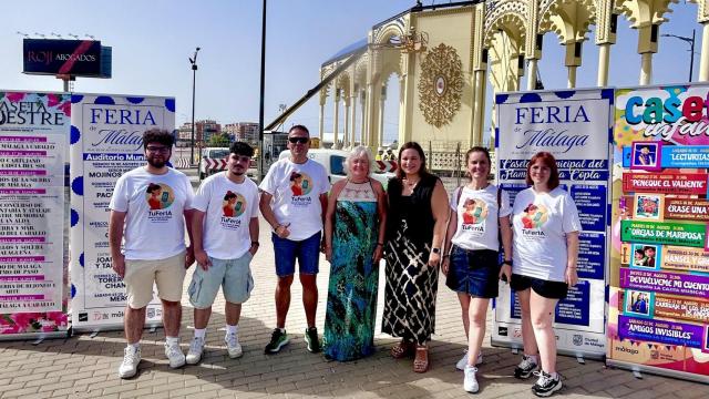 Representantes del Ayuntamiento de Málaga junto a Internalia Group durante la presentación del programa de la Feria