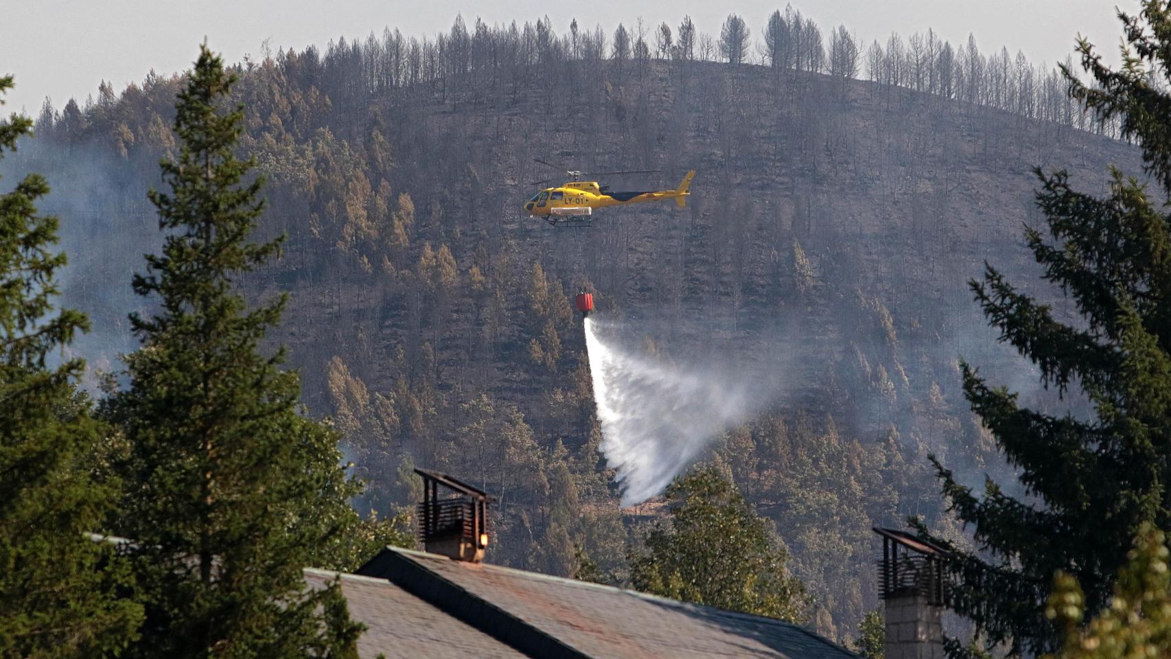 Incendio en Garaño, en la provincia de León