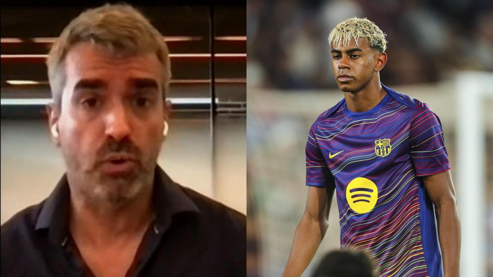 Ismael García, experto financiero, y Lamine Yamal.