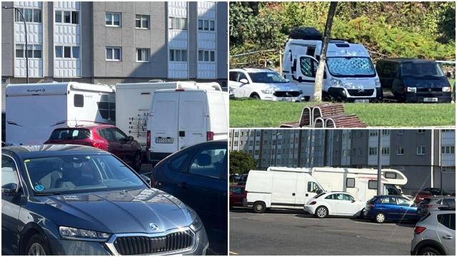 Vecinos de Adormideras, en A Coruña, denuncian la invasión de autocaravanas: No podemos aparcar