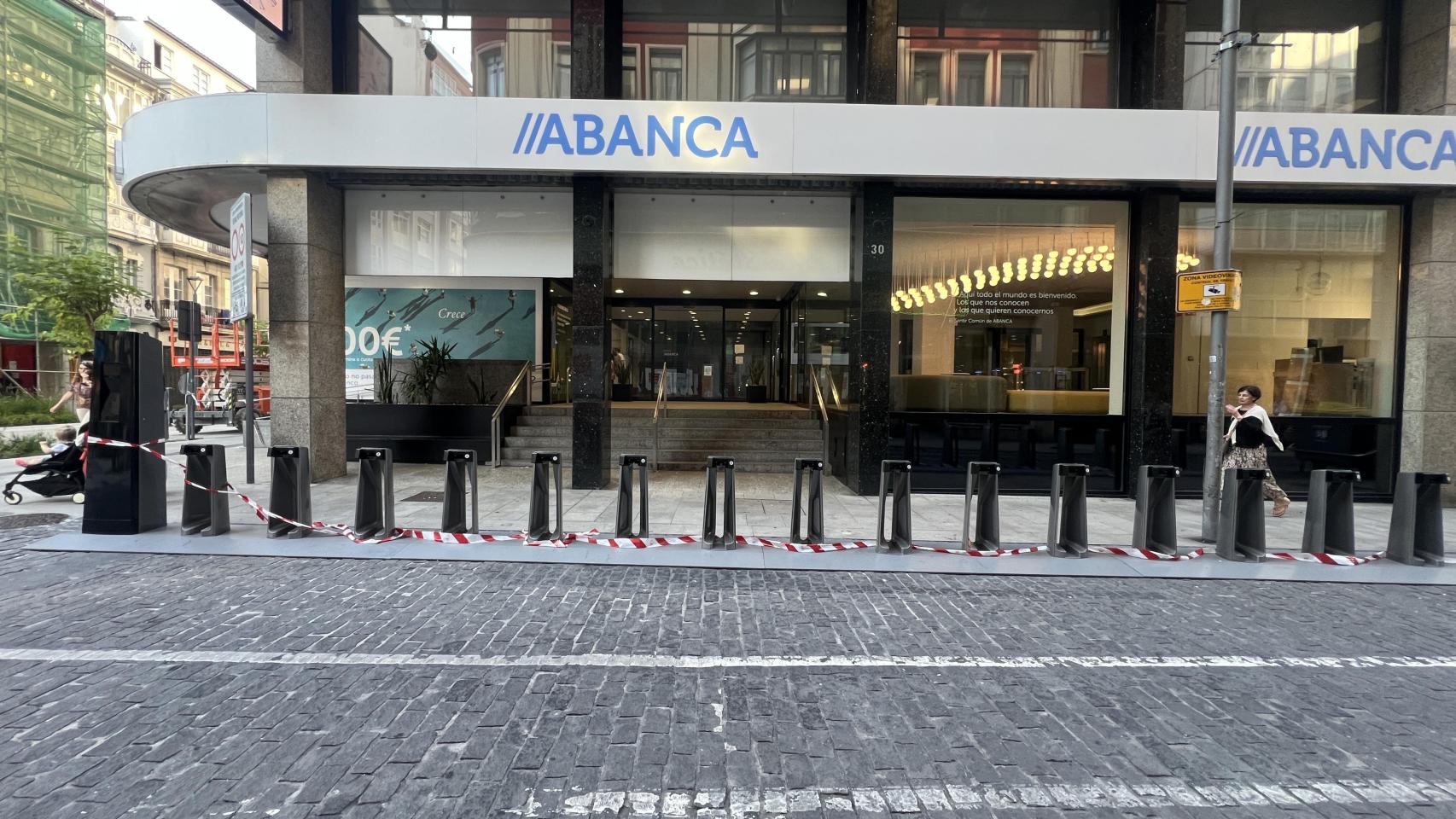 Imagen de la nueva base de Bici Coruña en rúa Nova.