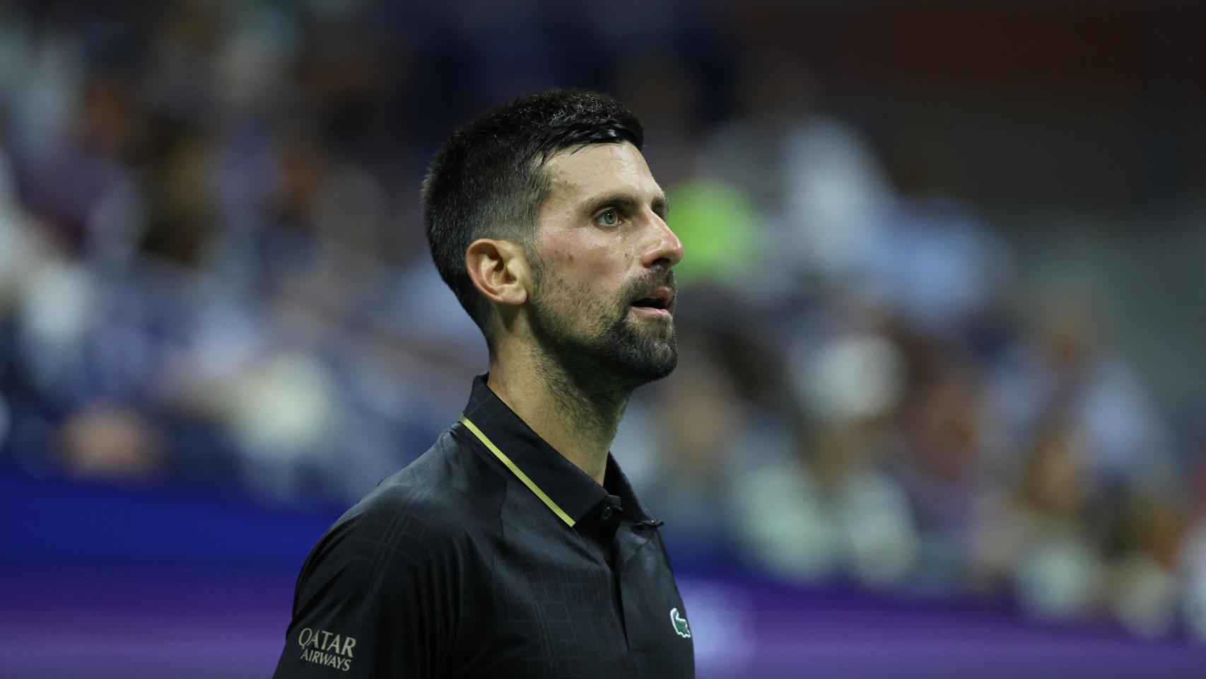 Novak Djokovic, en su debut en el US Open ante Learner Tien.