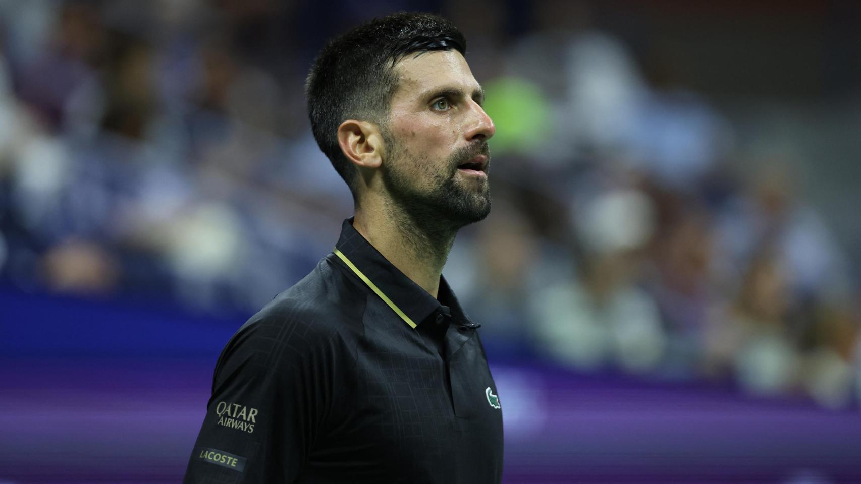 Novak Djokovic, en su debut en el US Open ante Learner Tien.