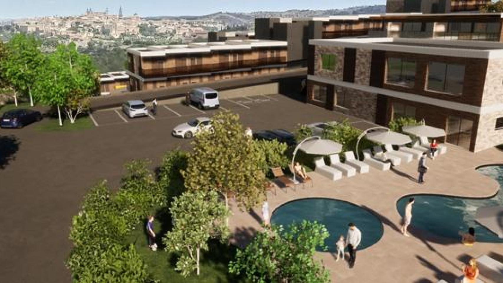 Imagen que muestra cómo será el proyecto arquitectónico antes de su construcción.