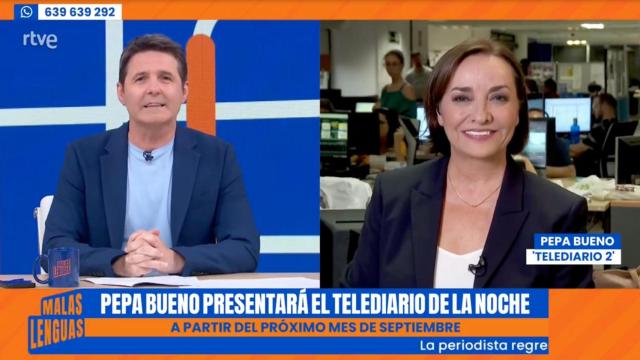 Jesús Cintora y Pepa Bueno en 'Malas lenguas'.