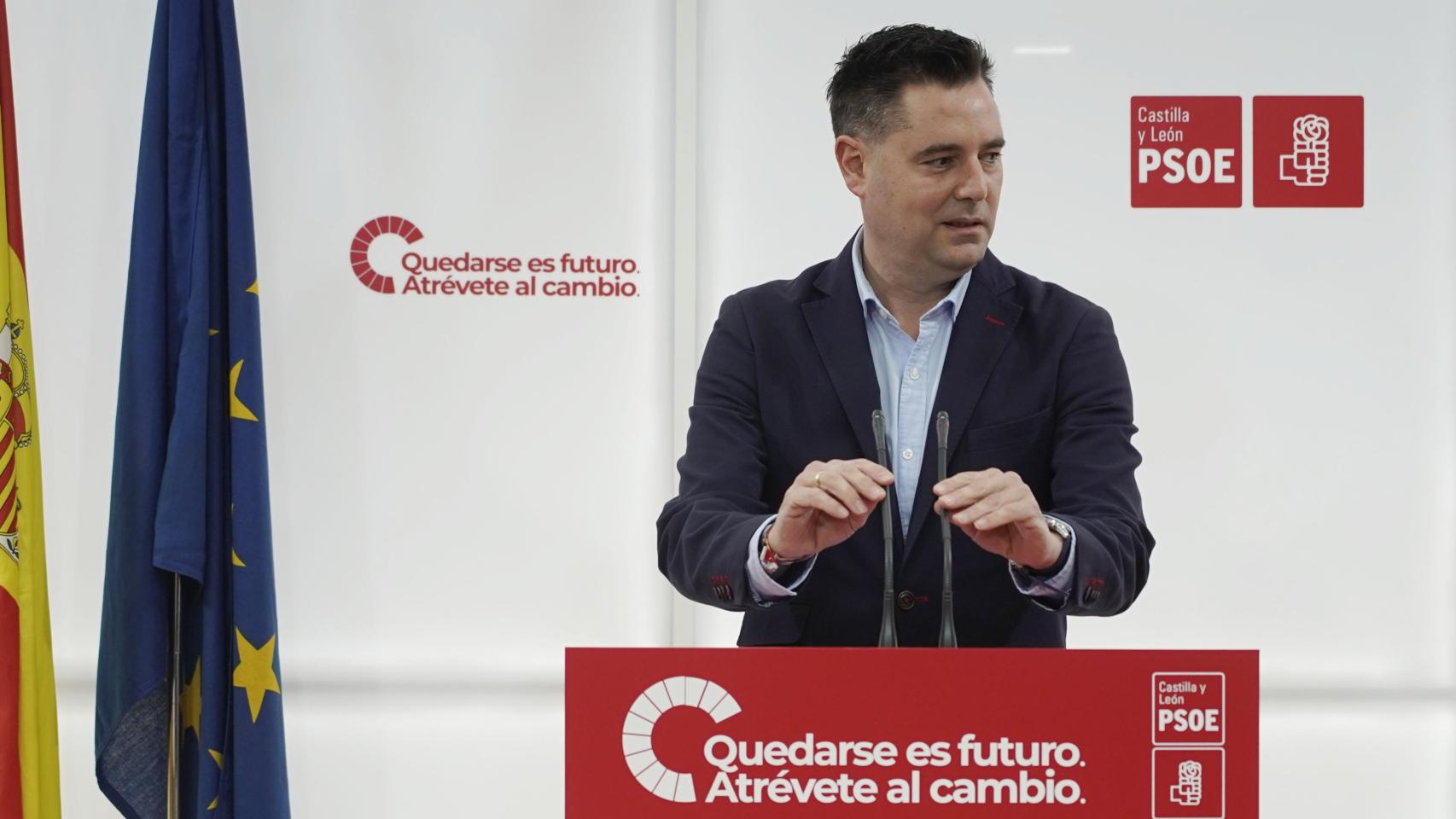 El secretario de Organización del PSOECyL, Daniel de la Rosa, en una imagen de archivo