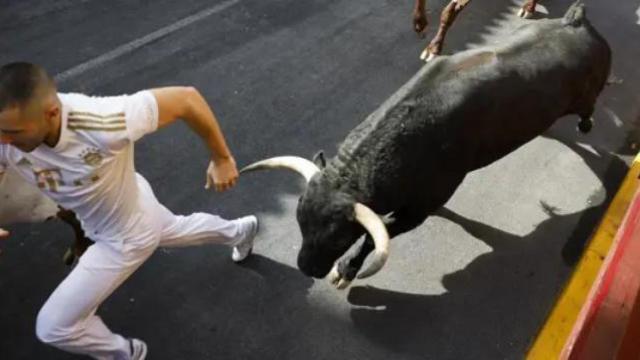 Tercer encierro de 'Sanse'.