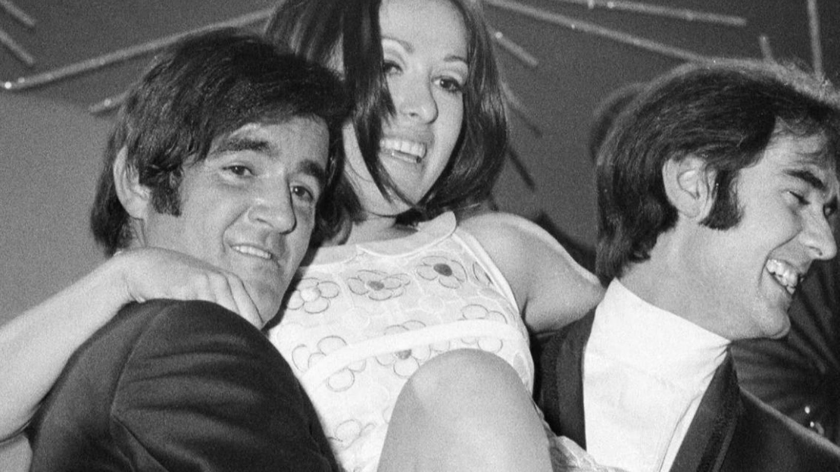 El Dúo Dinámico y Massiel, en 1968.