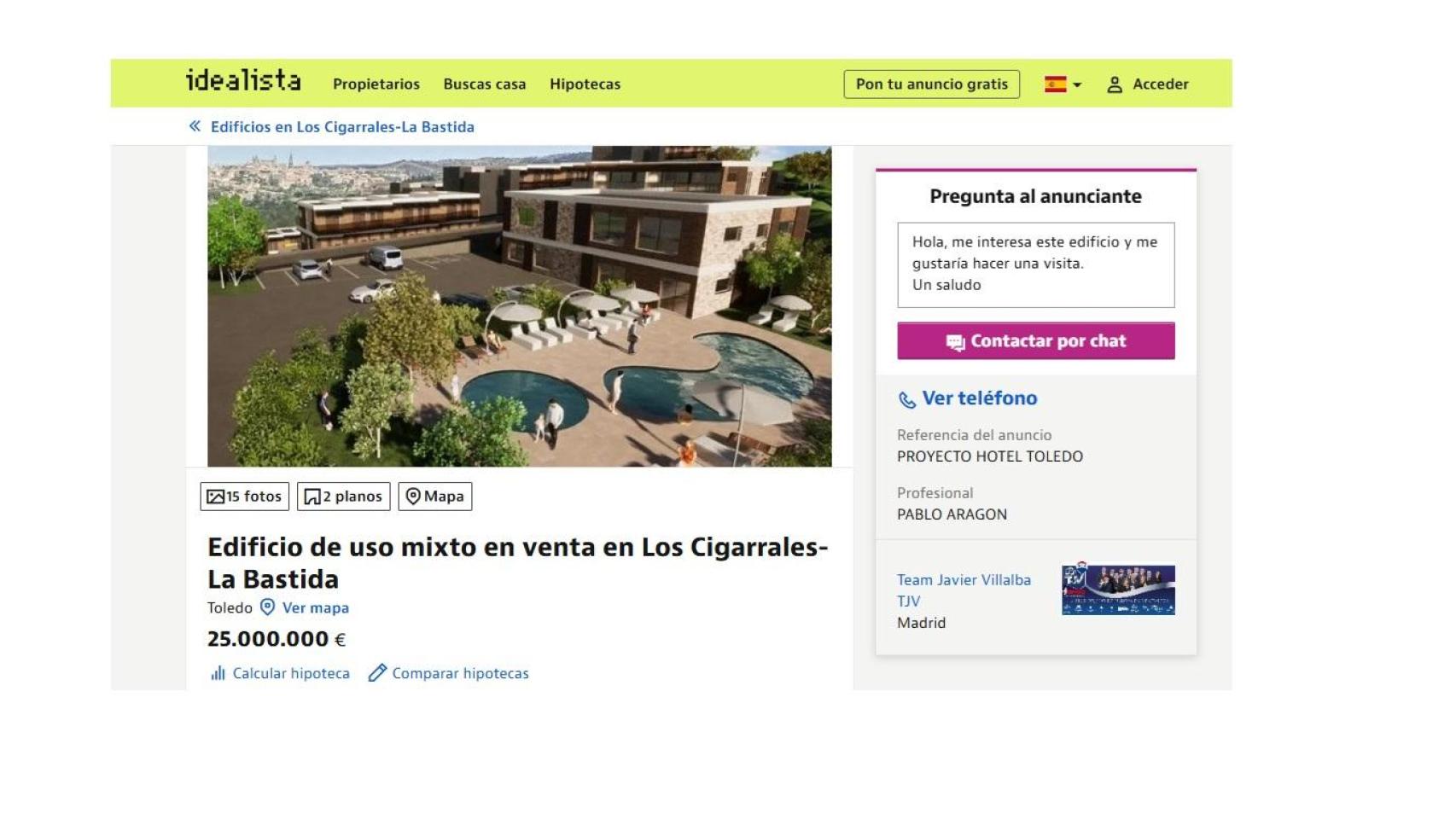 Anuncio en Idealista.