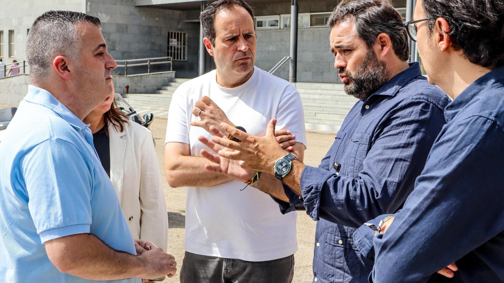 Paco Núñez este martes en el Hospital Virgen de la Luz de Cuenca.