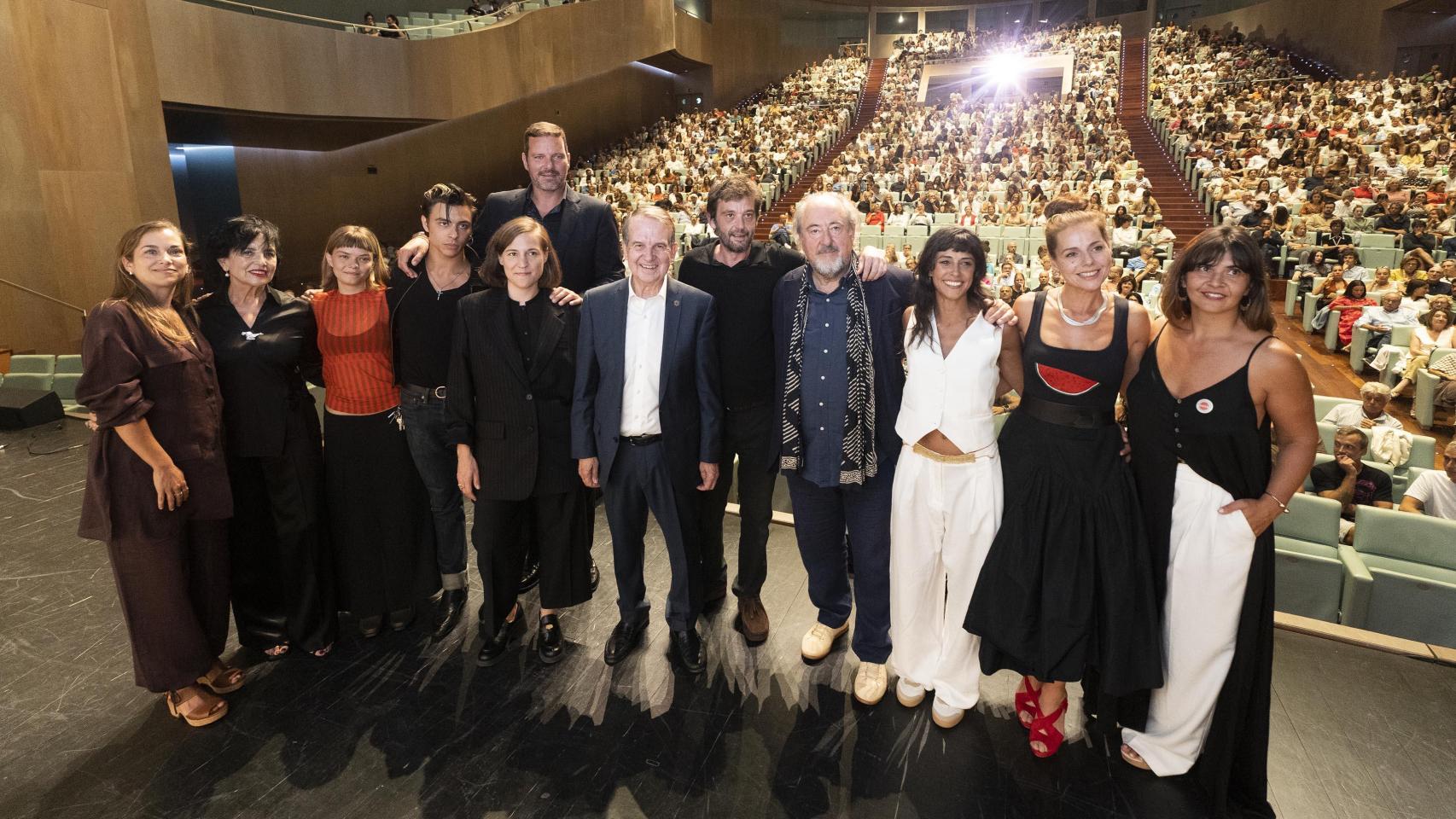 Auditorio Mar de Vigo durante el preestreno de 'Romería'