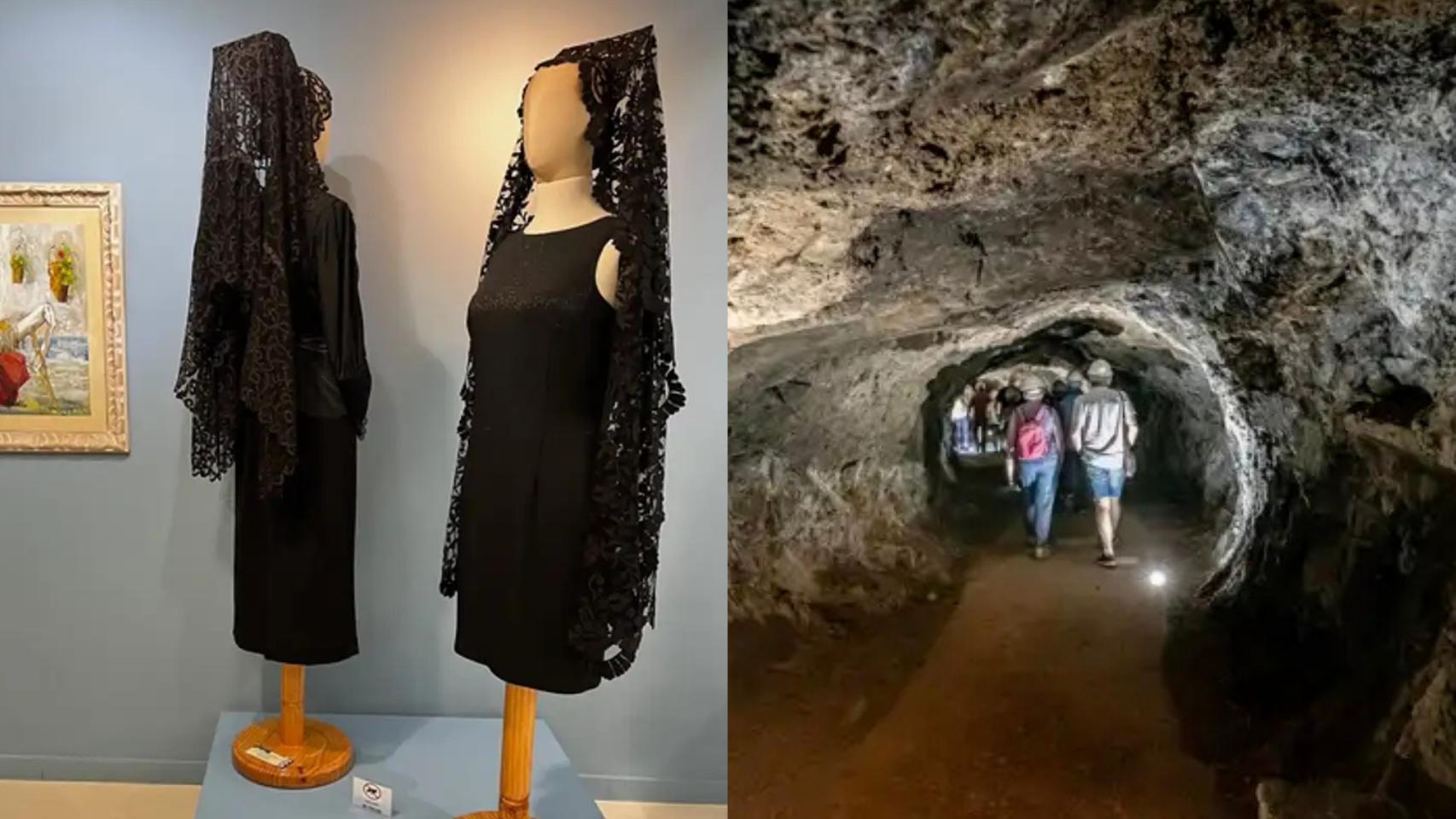 Museo del Encaje y Blonda de Almagro (i) y mina de mercurio de Almadén.